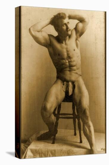 Eugen Sandow, in Classical Ancient Greco-Roman Pose, C.1893-Napoleon Sarony-Premier Image Canvas