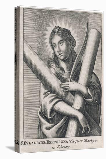 Eulalia (Saint) of Barcelona Spanish Martyr (Under Diocletian), Patron Saint of Sailors-null-Stretched Canvas