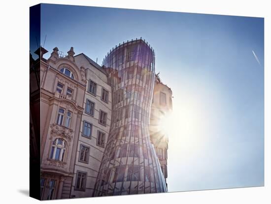 Europe, Czech Republic, Central Bohemia Region, Prague, the Swinging House or Dancing House by Rich-Francesco Iacobelli-Premier Image Canvas