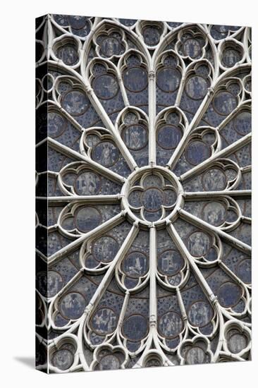 Europe, France, Paris. Stained glass windows of Notre-Dame Cathedral.-Kymri Wilt-Premier Image Canvas