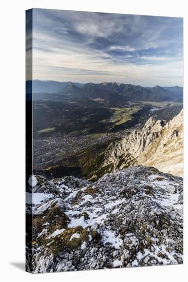 Europe, Germany, Bavaria, Alps, Mountains, Mittenwald, View from Karwendel-Mikolaj Gospodarek-Premier Image Canvas