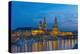 Europe, Germany, Dresden, Elbufer (Bank of the River Elbe), Saxony-Chris Seba-Premier Image Canvas