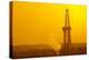 Europe, Germany, Lower Saxony, Deep Drilling Plant, Sunrise-Chris Seba-Premier Image Canvas