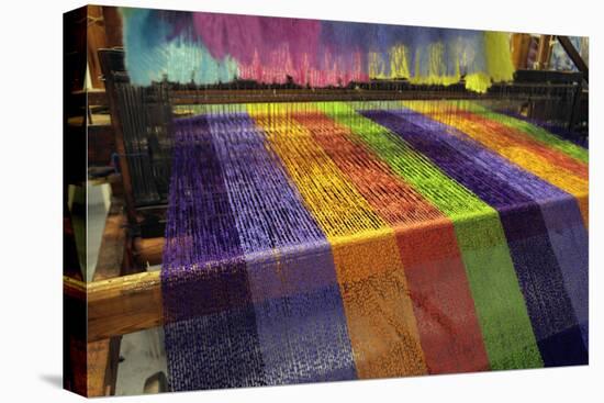 Europe, Ireland, Avoca. Avoca Handweavers Mill, County Wicklow. Woollen Weaving Loom.-Kymri Wilt-Premier Image Canvas