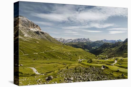 Europe, Italy, Alps, Dolomites, Mountains, Pordoi Pass-Mikolaj Gospodarek-Premier Image Canvas