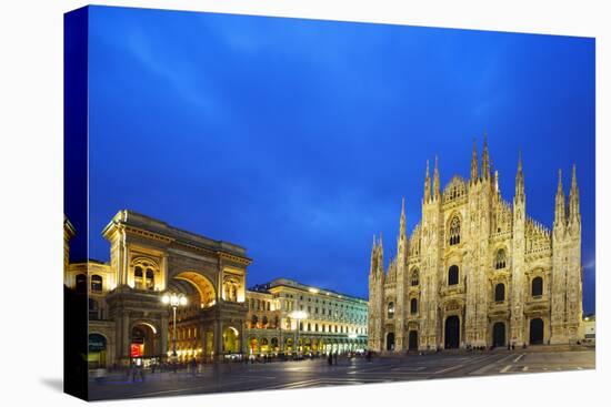 Europe, Italy, Lombardy, Milan, Piazza Del Duomo-Christian Kober-Premier Image Canvas