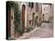 Europe, Italy, Tuscany, Pienza. Street Along the Town of Pienza-Julie Eggers-Premier Image Canvas