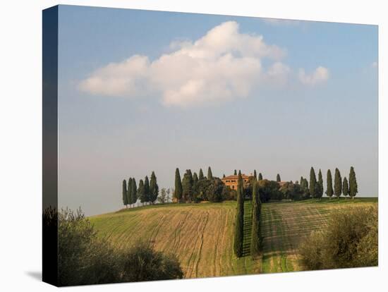 Europe, Italy, Tuscany. Tuscan Villa Near the Town of Pienza-Julie Eggers-Premier Image Canvas