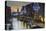 Europe, Italy, Veneto, Venice, Murano, Christmas Decoration on a Canal-Christian Kober-Premier Image Canvas