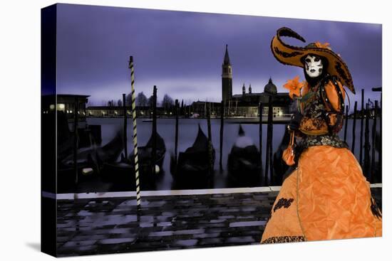 Europe, Italy, Venice. Composite of Woman in Carnival Costume-Jaynes Gallery-Premier Image Canvas