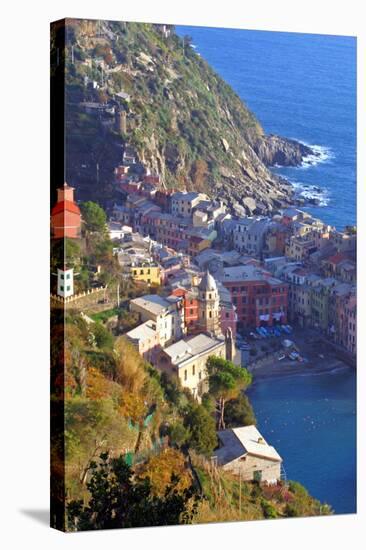 Europe, Italy, Vernazza. Cinque Terre Town of Vernazza, Italy-Kymri Wilt-Premier Image Canvas