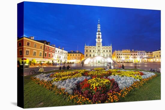 Europe, Poland, Zamosc, Rynek Wielki, Old Town Square, Town Hall, Unesco-Christian Kober-Premier Image Canvas