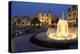 Europe, Principality of Monaco, Monte Carlo, Casino, Fountain, Night-Chris Seba-Premier Image Canvas