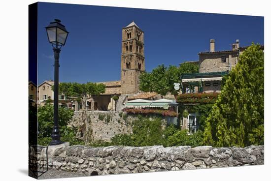 Europe, South of France, Provence, Verdon Gorges, Moustiers-Ste. Marie, Promenade, Townscape-Chris Seba-Premier Image Canvas