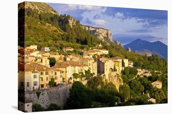 Europe, South of France, Provence, Verdon Gorges, Moustiers-Ste. Marie, Sunset-Chris Seba-Premier Image Canvas