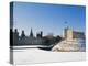 Europe, Uk, United Kingdom, Wales, Cardiff, Snow Covered Cardiff Castle in Winter-Christian Kober-Premier Image Canvas