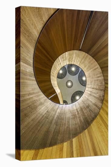 Europe, United Kingdom, England, Middlesex, London, Citizenm Hotel Spiral Staircase-Mark Sykes-Premier Image Canvas