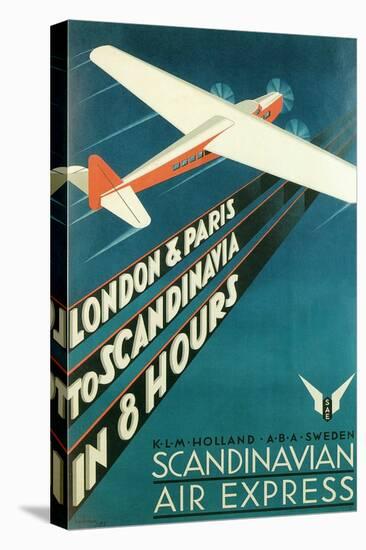 European Air Travel Poster-null-Stretched Canvas