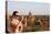 European Tourist Taking Pictures of Sunset at Temples of Bagan, Myanmar-Harry Marx-Premier Image Canvas