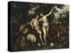 Eve Tempting Adam, the Creation of Eve and the Expulsion from Paradise Beyond-Hendrik De Clerck-Premier Image Canvas