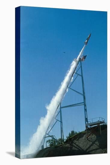 Evel Knievel's Rocket Launching-null-Premier Image Canvas