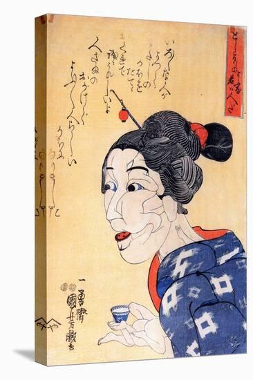 Even Thought She Looks Old She Is Young-Kuniyoshi Utagawa-Premier Image Canvas
