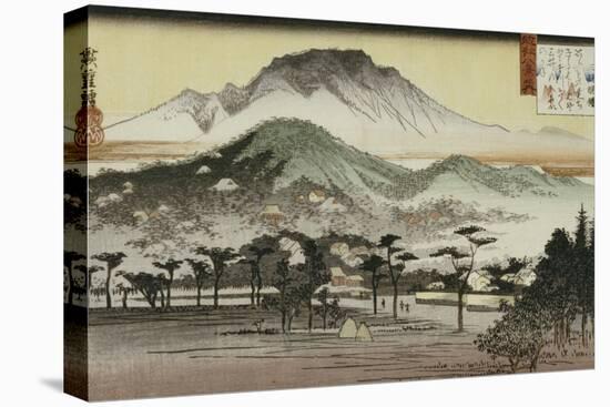 Evening Bell at Mii Temple-Ando Hiroshige-Premier Image Canvas