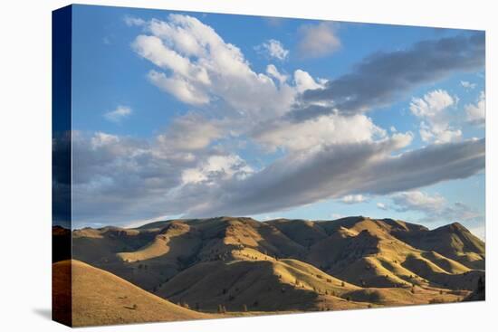 Evening clouds over Clarno Unit of John Day Fossil Beds National Monument, Oregon-Alan Majchrowicz-Premier Image Canvas