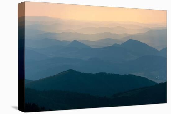 Evening Colored View of Blue Horizons-Daniel Prudek-Premier Image Canvas