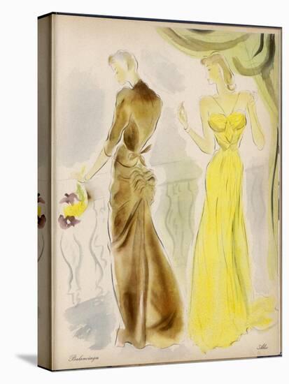 Evening Gowns by Balenciaga and Alix-null-Stretched Canvas