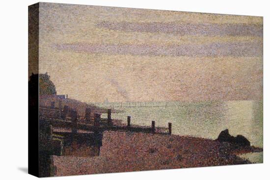 Evening, Honfleur-Georges Seurat-Stretched Canvas