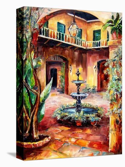 Evening in a Courtyard-Diane Millsap-Stretched Canvas