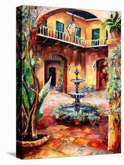 Evening in a Courtyard-Diane Millsap-Stretched Canvas