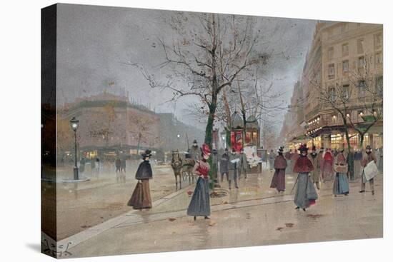Evening in the Opera Quartier of the Grands Boulevards, Early 20th Century]-Luigi Loir-Premier Image Canvas