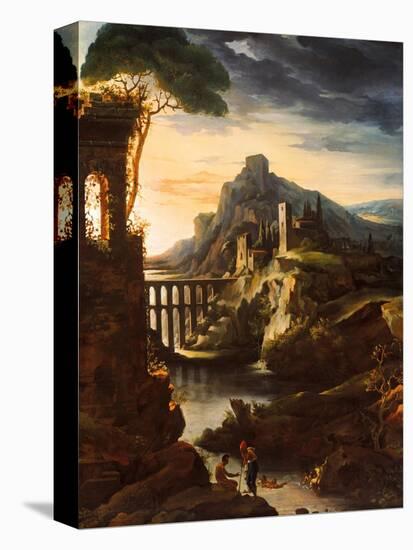 Evening: Landscape with an Aqueduct, 1818-Theodore Gericault-Premier Image Canvas