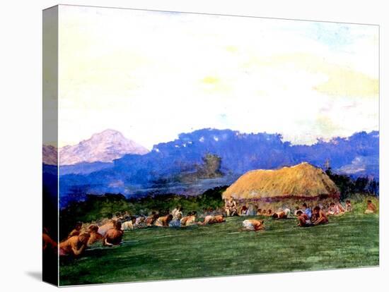 Evening Prayer in Devil Country, Fiji, 1891-John La Farge-Premier Image Canvas