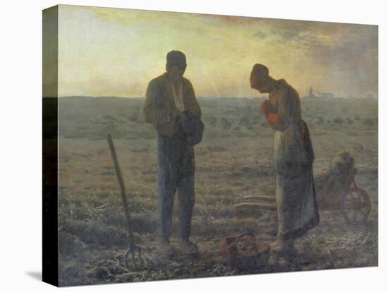 Evening Prayer (L'Angélus), 1857/59-Jean-François Millet-Premier Image Canvas