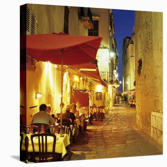 Evening Restaurant Scene in Haute Ville, Bonifacio, South Corsica, Corsica, France, Europe-Stuart Black-Premier Image Canvas