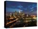 Evening Skyline Scene from St. Anthony Main, Minneapolis, Minnesota-Walter Bibikow-Premier Image Canvas