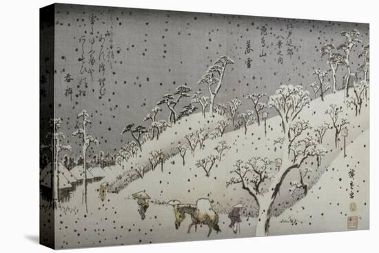 Evening Snow at Asuka Hill-Ando Hiroshige-Premier Image Canvas