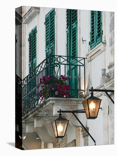 Evening Street Scene, Fiskardo, Kefalonia, Ionian Islands, Greece-Walter Bibikow-Premier Image Canvas