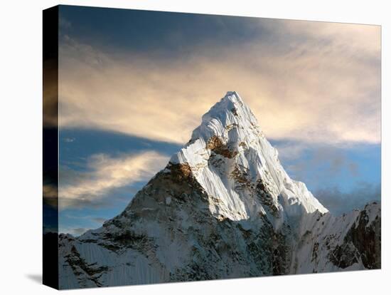 Evening View of Ama Dablam with Beautiful Clouds on the Way to Everest Base Camp - Nepal-Daniel Prudek-Premier Image Canvas