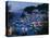 Evening View of Capri Town from Via Castello, Bay of Naples, Campania, Italy-Walter Bibikow-Premier Image Canvas