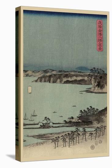 Evening View of Eight Famous Sites at Kanazawa in Musashi Province (Uyokanazawa Hassshoyakei) No.1-Ando Hiroshige-Stretched Canvas