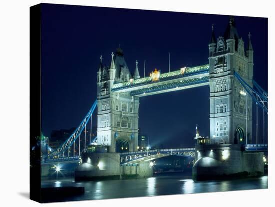 Evening View of The Tower Bridge, London, England-Walter Bibikow-Premier Image Canvas