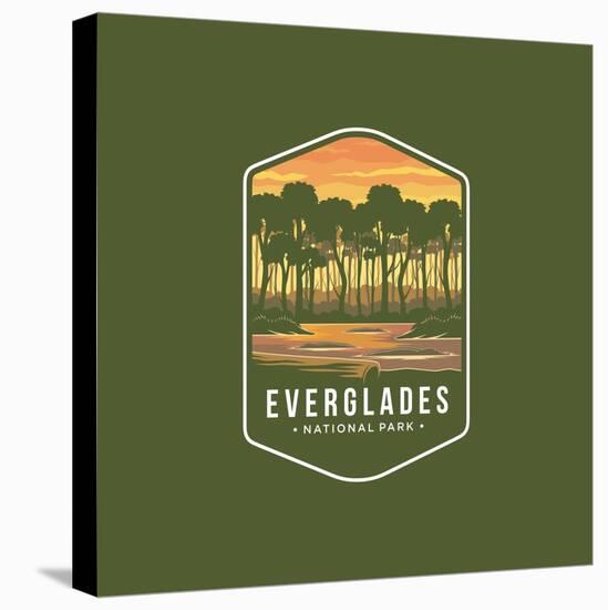 Everglades National Park Emblem Patch Icon Illustration-anjar suwarno-Premier Image Canvas