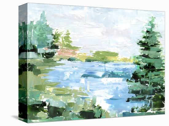 Evergreen Lake II-Ethan Harper-Stretched Canvas