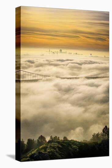 Everything Went Magical, Sunrise Fog Envelopes Golden Gate Bridge, San Francisco-Vincent James-Premier Image Canvas