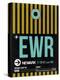 EWR Newark Luggage Tag II-NaxArt-Stretched Canvas