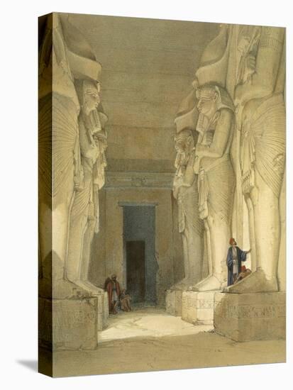 Excavated Temple of Gysha, Nubia, from Egypt and Nubia, Vol.1-David Roberts-Premier Image Canvas